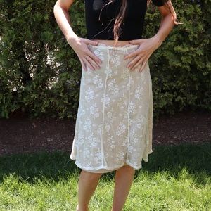 Floral Lace Summer Skirt